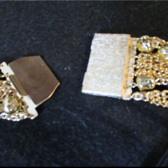 Coro Vtg Gold Tone Beaded Link Multi Strand Necklace 17" New Old Stock NOS NWT - Picture 9 of 10